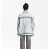 Unisex Jacket Retro Washed Denim Jacket Loose High Street Denim Jacket